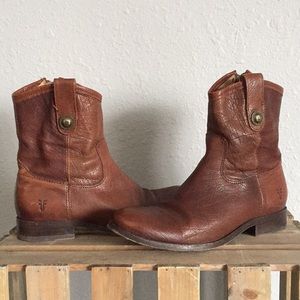 Frye Melissa Button Short boot.